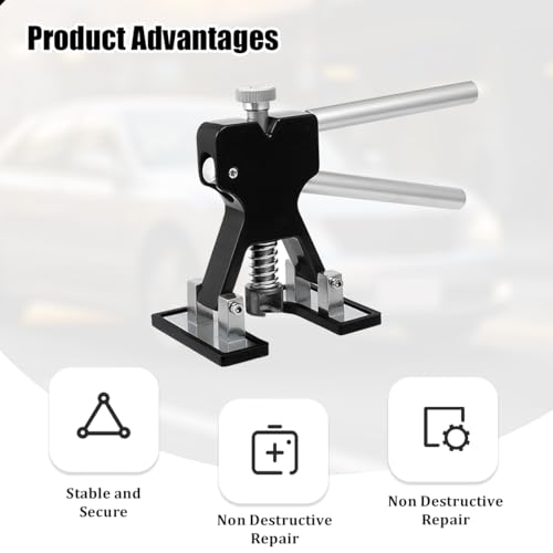19PCS Car Dent Puller Kit, Vehicle Hail Damage Dent Lifter Remover with 18 Tabs, Automotive Body Paintless Pulling Suction Cup Repair Tool Kit, Universal for SUV Sedan Truck (Black) - size: 32PCS/Black