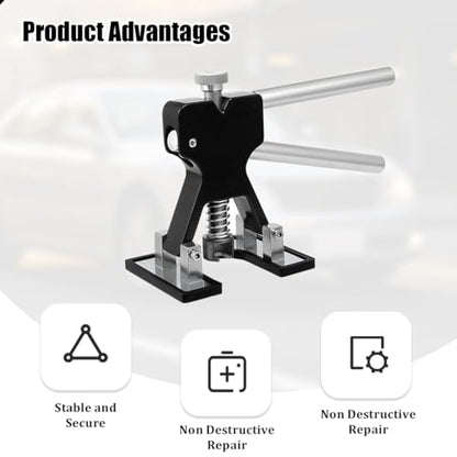 19PCS Car Dent Puller Kit, Vehicle Hail Damage Dent Lifter Remover with 18 Tabs, Automotive Body Paintless Pulling Suction Cup Repair Tool Kit, Universal for SUV Sedan Truck (Black) - size: 32PCS/Black