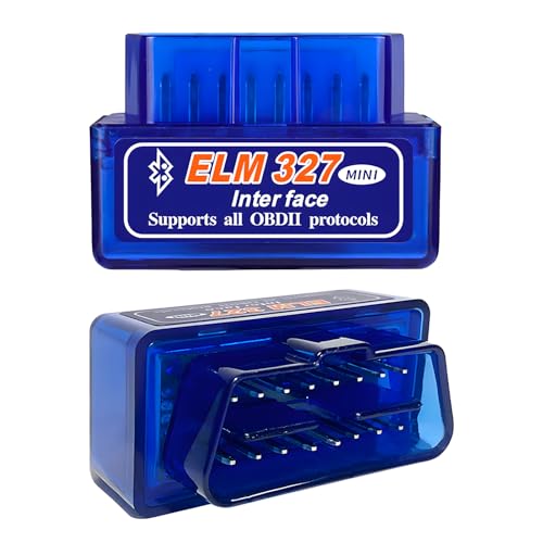 2 PCS ELM327 OBDII Car Auto Diagnostic Scanner, Professional ELM327 Bluetooth Failure Detector Scan Diagnostic Tool, Mini Wireless OBD2 Engine Fault Code Reader for Android Windows - color: 2 PCS