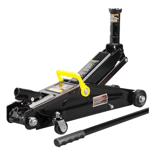 Torin AT83006B Hydraulic Trolley Service/Floor Jack with Extra Saddle (Fits: SUVs and Extended Height Trucks): 3 Ton (6,000 lb) Capacity, Black - size: 3 Ton (6,000 LBs)
