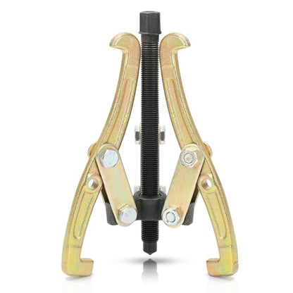 MOFEEZ 8" 3 Jaw Gear Bearing Puller Removal Tool for Slide Gears, Pulley, and Flywheel（Gold）
