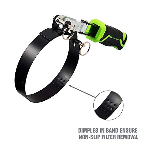 OEMTOOLS 87116 4-in-1 Swivel Oil Filter Wrench, Oil Filter Wrench Set Heavy Duty, Fits Filters Sized 2-3/8" to 4-3/8" in Diameter, Green and Black - size: 2-3/8" - 4-3/8"