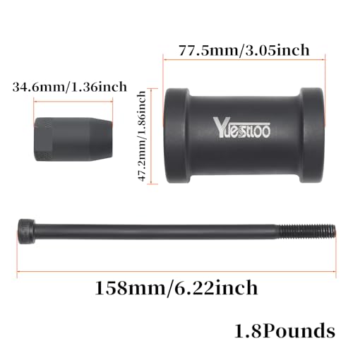 Fuel Injector Removal Tool, Injector Slid Hammer Puller | Compatible with BMW N14 N18 N20 N26 N53 N54 N55 N63 S63 - size: SINGLE