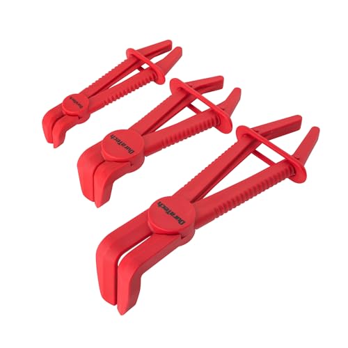 DURATECH 3-Piece Hose Pinch Clamp Pliers, 90 Angled Hose Pinch Off Pliers | Line Clamp Pliers Set for Fuel, Brake and Radiator Hoses - size: 3-Piece, style: 90 Angled