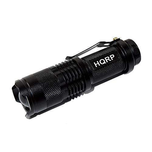 HQRP Powerful 365nm 3 Watt LED Flashlight Blacklight for Rocks, Stones, Illumination, Detection of Uranium, Vaseline, Depression Glass, Gems and Mineral Hunting