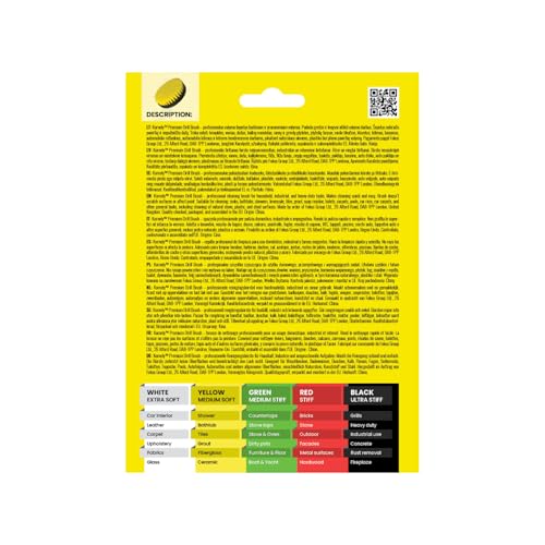 Premium Drill Brush Professional– 2in1 for Drill & Angle Grinder Medium-Soft 6 in Yellow | Scratch-Free Cleaning Brush for Tile, Grout, Bathtub, Shower, Fibreglass and Ceramic Surfaces - color: Yellow