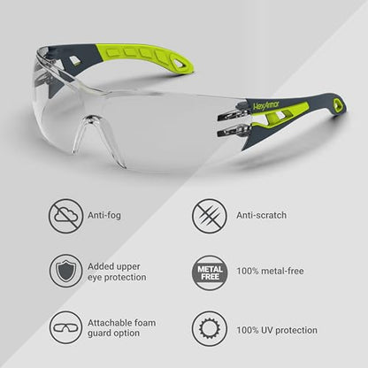 HexArmor MX200 Safety Glasses - color: Clear