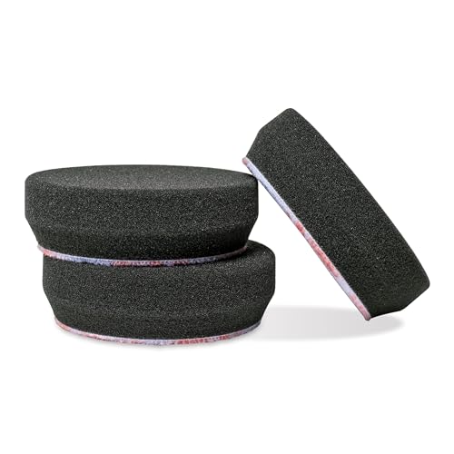 Griot's Garage 3" Black Foam Finishing Pads for Car Polishing and Detailing, Buffing Pads for Paint Correction and Sealant Application, 11274, Set of 3 - size: 3" Pads (Set of 3), style: 3" (Set of 3)