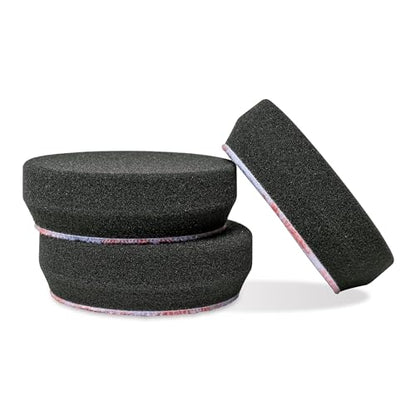 Griot's Garage 3" Black Foam Finishing Pads for Car Polishing and Detailing, Buffing Pads for Paint Correction and Sealant Application, 11274, Set of 3 - size: 3" Pads (Set of 3), style: 3" (Set of 3)
