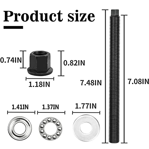 Crank Pulley Installer For LS Harmonic Balancer Puller Compatible with GM 1997-Up LS1 LS V8 Engines Crankshaft Installation with Thrust Bearing - size: With Thrust Bearing