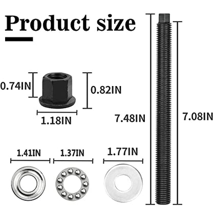 Crank Pulley Installer For LS Harmonic Balancer Puller Compatible with GM 1997-Up LS1 LS V8 Engines Crankshaft Installation with Thrust Bearing - size: With Thrust Bearing