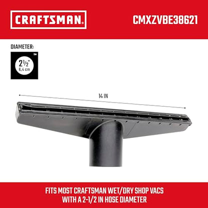CRAFTSMAN CMXZVBE38621 2-1/2 in. Wet Nozzle Wet Dry Shop Vacuum Attachment | Industrial-Grade Shop Vacuum Accessory for Cleaning Larger Liquid Messes, Fits 2-1/2 in. Hose Diameter - style: Wet Nozzle