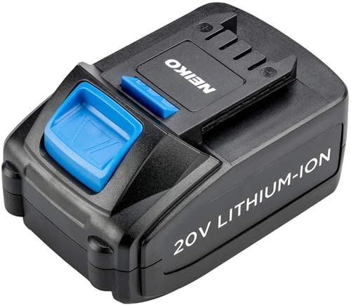 Neiko 40063 20-Volt Lithium-Ion Rechargeable Replacement Battery 10878A Impact Wrench, Impact Wrench and Charger Unit Sold Separately - style: Battery for 10878A