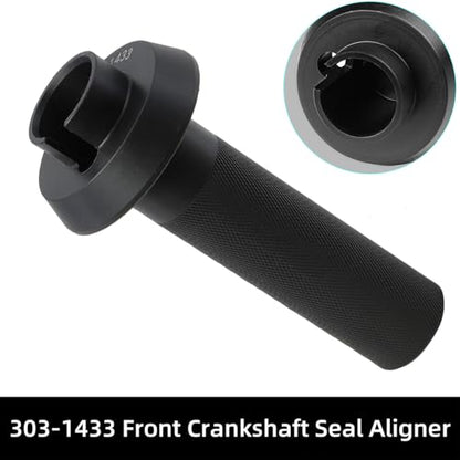 DPTOOL Front Crankshaft Seal Installer&Aligner Tool Compatible with Jaguar Land Rover 3.0 V6 & 5.0 V8 Engines Replace 303-1433 303-1434 - size: 303-1433 303-1434
