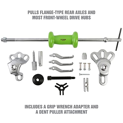 OEMTOOLS 37191 9 Way Slide Hammer Puller, Axle Puller Slide Hammer, Slide Hammer Hub Puller, Use with 5/8 Inch x 18 Thread Slide Hammer Attachments