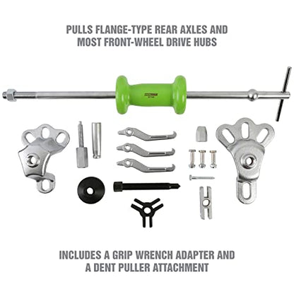 OEMTOOLS 37191 9 Way Slide Hammer Puller, Axle Puller Slide Hammer, Slide Hammer Hub Puller, Use with 5/8 Inch x 18 Thread Slide Hammer Attachments