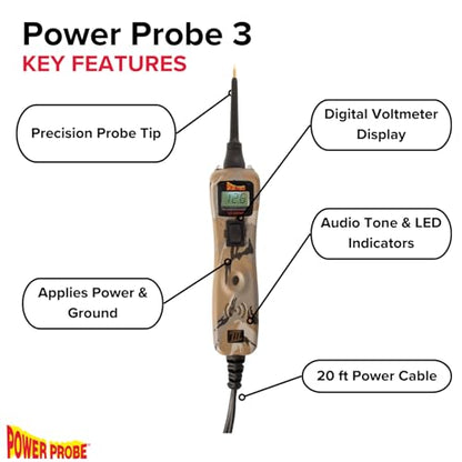 Power Probe 3 Circuit Tester, Supplies Power & Ground (PP3CSCAMO) - color: Camo - Limited Edition