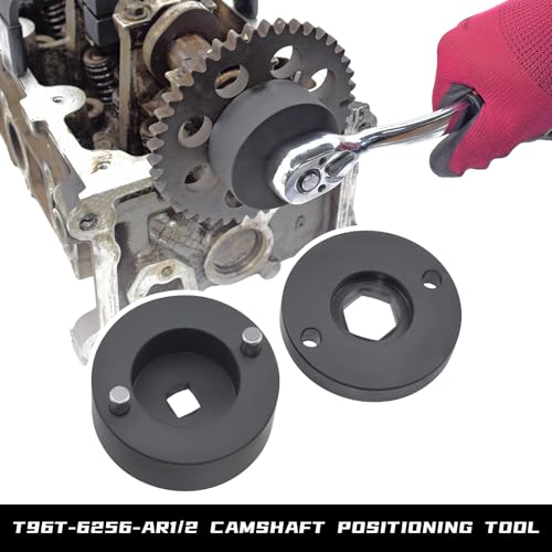 Engine Timing Tool Kit 303-557 6477 with Valve Spring Compressor Tool | Compatible with Ford 4.6L 5.4L 6.8L 2-Valve and 4-Valve Engine, 6 Pcs Camshaft Holding Crankshaft Camshaft Positioning Tool - size: 6PCS