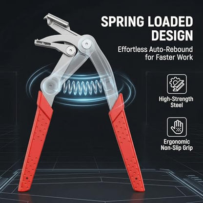 Car Clip Pliers - Auto Fastener Clip Removal Tool, Spring Loaded Panel & Trim Removal Pliers for Automotive Plastic Fasteners, Door Panels, Rivets & Interior Clips