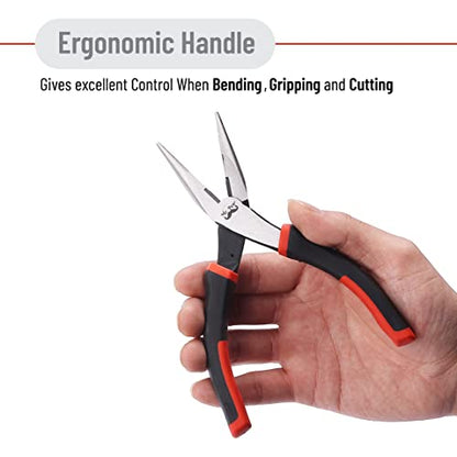 Mr. Pen- Needle Nose Pliers, 7 Inch, Long Nose Pliers | Needle Nose Pliers Tool, Pliers Needle Nose, Long Nose Pliers with Cutter, Wire Wrapping, Crafts, Jewelry Making Supplies