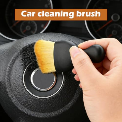 10Pcs Car Detailing Brush Set, Car Interior Detailing Brushes, Auto Ultra-Soft Cleaning, Non-Scratch, Dust Removal Brushes for Interiors & Exteriors Automotive Wheel Rim