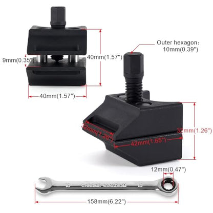 BARTOO Suspension Strut Spreader Tool, Car Suspension Split Hub Steering Knuckle Spreader with Socket Tool Compatible with Volkswagen Audi BMW Ford etc,1 PCS - color: 1+Wrench