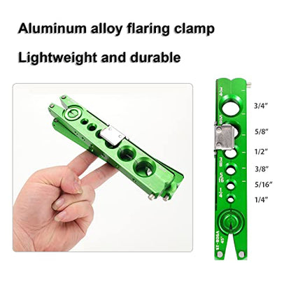 Bonvoisin Flaring Tool 1/4”-3/4” HVAC Single Flare Tool 45° Eccentric Tube Flaring Tool with Clutch Limit Piece for Copper Aluminum Tubing (one piece) - color: One piece