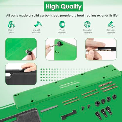71500 Exhaust Manifold Template Removal Tool Set for Dodge 5.7L Hemi Motors, Remove Broken Exhaust Manifold Bolts Without Damage Cylinder Head