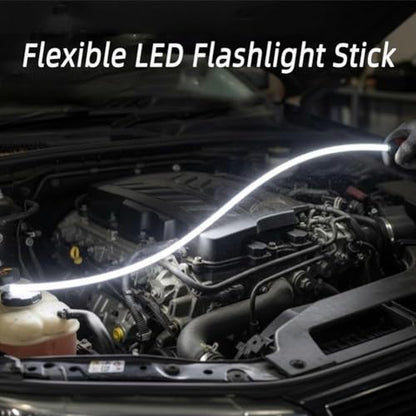 2026 New Bendable LED Flashlight Stick, 27" Flexible LED Bendable Work Light, Rechargeable High Lumen Work Light with 3 Brightness Levels, for Car Repairs, Mechanical Inspection & Tight Spaces