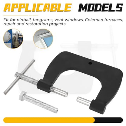 1/8" Semi-Tubular Rivet Tool Kit with 50 Rivets | 1/8" Vent Window Restoration Tool Kit for Tonka Pinball Vent Colema n Repair with 50 Standard Rivets - size: Standard