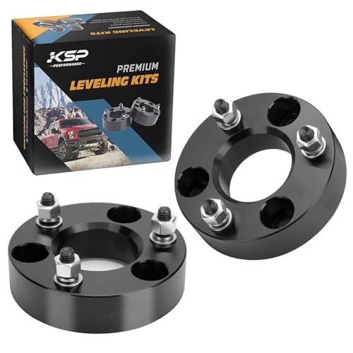 KSP 2in Front Lift Kits for Ram 1500 2009-2026, 2" Leveling Lift Kit for 2009-2026 Dodge Ram 1500 4WD, 2005-2011 Dakota 2WD 4WD, Aluminum Suspension Level Kit CNC Strut Spacers For Pick Up - size: 2"F, style: Front