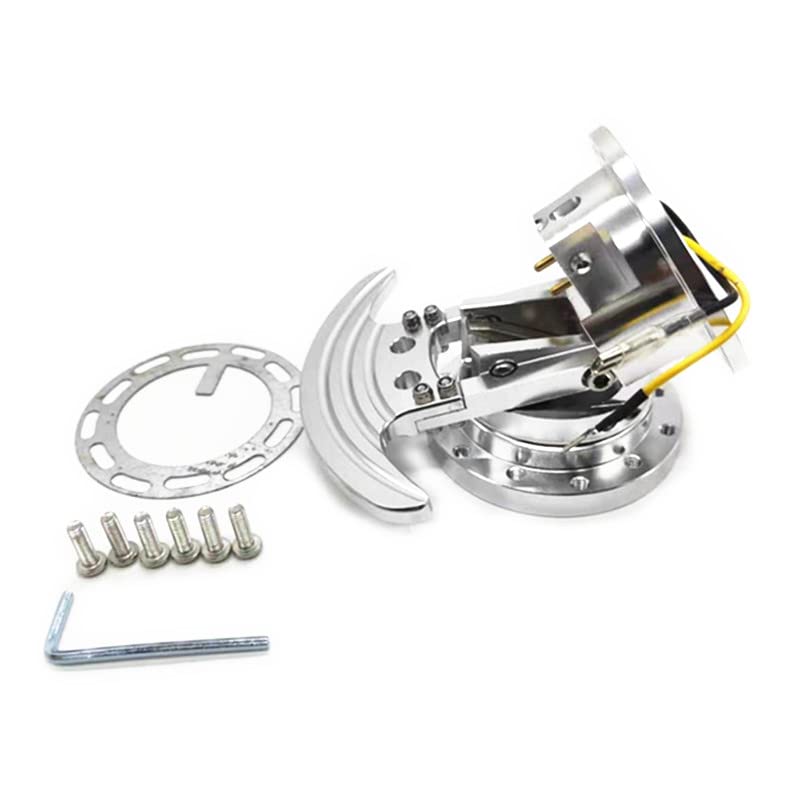 Tilt Racing Steering Wheel Quick Release Hub Kit Adapter Body Removable Snap Off Boss Kit (Silver) - color: SILVER