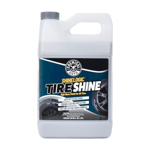 Chemical Guys, Shine Logic High-Gloss Tire Shine Dressing, Black, 1 Gallon