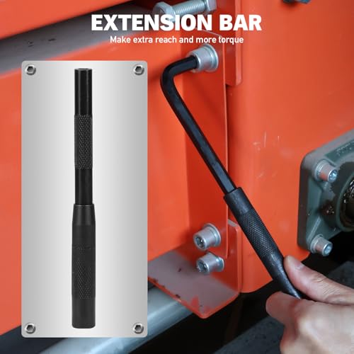 ELEAD 15-Piece SAE Hex Key Allen Wrench Set with Extension Bar, 3/64-3/8 Inch, Long Arm Ball End Design, Heat-Treated S2 Steel - style: 15PCS SAE