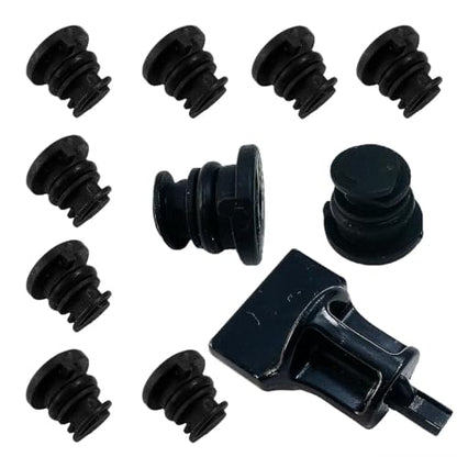 11pcs Oil Drain Plug (06L103801) with Removal Tool Compatiable with VW Audi 1.8L 2.0L TSI - Golf GTI Passat Tiguan A3 A4 Q5 Q7