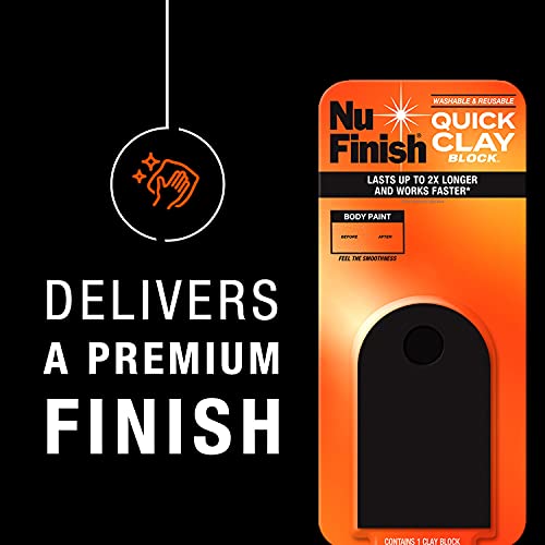 Nu Finish Quick Clay Car Kit with Clay Block, Detailer and Cloth (3 Items) - style: Quick Clay Car Kit