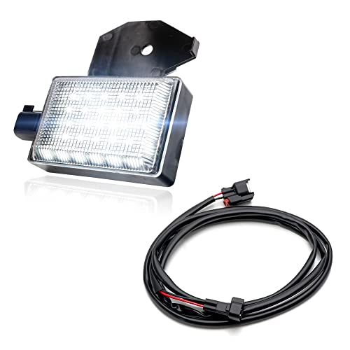 iJDMTOY Super Bright Xenon White 30-SMD Full LED Under Hood Light w/ 5ft Plug-N-Play Power Cord Wiring Harness Compatible With Dodge RAM, Charger; Jeep Wrangler, Grand Cherokee, etc