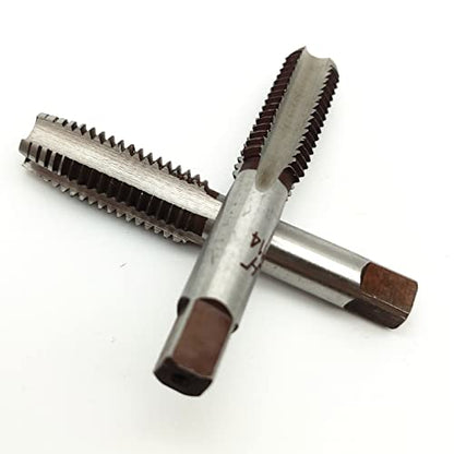 AtticZone M14 x 2.0 Metric Hand Thread Tap, Right Hand, Alloy Tool Steel, 1 Taper Tap, 1 Plug Tap for Metal Working DIY Industrial - size: M14x2.0