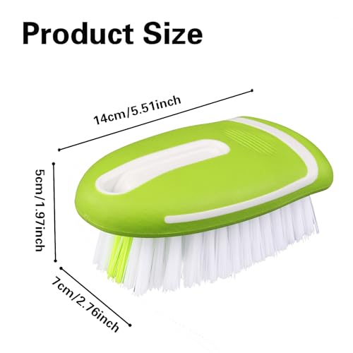 Carpet Cleaning Brush & Upholstery Brush Set, Hard Bristle Carpet Scrub Brush, Rug Brush, Couch Cleaner Brush, Fabric/Leather Detail Brush for Car, Home & Outdoor Furniture (Green) - color: Green