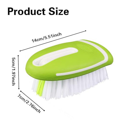 Carpet Cleaning Brush & Upholstery Brush Set, Hard Bristle Carpet Scrub Brush, Rug Brush, Couch Cleaner Brush, Fabric/Leather Detail Brush for Car, Home & Outdoor Furniture (Green) - color: Green