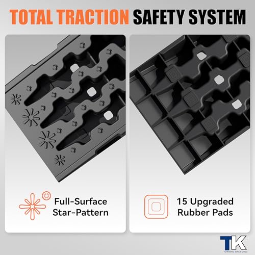 Heavy-Duty Vehicle Service Ramps - 1 Pair Professional Auto Maintenance Lifts for Trucks & SUVs, High-Lift Tire Ramps for Underbody Oil Change, Integrated Support for Jack Stands - size: High Profile V2.0