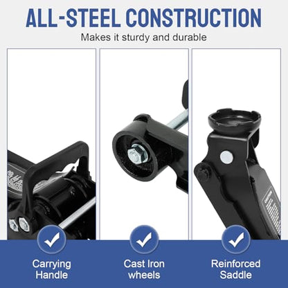 2.5 Ton Low Profile Hydraulic Aluminum Floor Jack and Car Truck Tire Change Lift for High Body Frame Cars