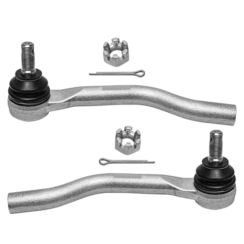 Detroit Axle - Front 4pc Steering Knuckles Kit for 13-16 Honda Accord, 2 Steering Knuckles & Wheel Bearing Hubs 2 Outer Tie Rod Ends 2013 2014 2015 2016 Replacement - size: 4SU50433/Kit