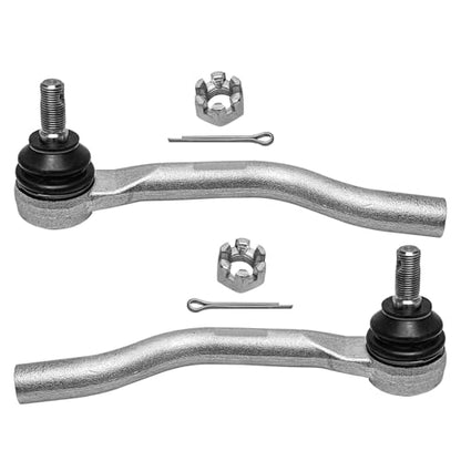 Detroit Axle - Front 4pc Steering Knuckles Kit for 13-16 Honda Accord, 2 Steering Knuckles & Wheel Bearing Hubs 2 Outer Tie Rod Ends 2013 2014 2015 2016 Replacement - size: 4SU50433/Kit