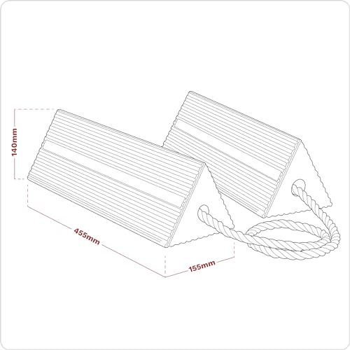 Sealey WC11 Heavy Duty Rubber Wheel Chock, 8Kg
