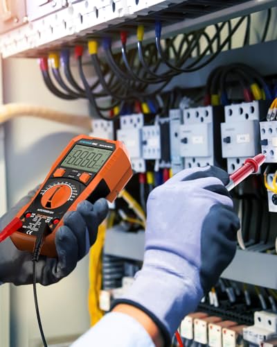 Crenova 890Z Digital Multimeter 6000-Count TRMS 1000VDC/750VAC Auto-Ranging | Measures AC/DC Voltage, Current, Resistance, Capacitance, Diode, Continuity, Transistor (hFE), Temperature, NCV