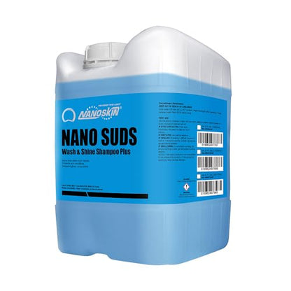 Nanoskin NANO SUDS Foaming Car Wash Shampoo 5 Gallons - Works with Foam Cannon, Foam Gun, Bucket Washes, Car Soap for Pressure Washer | Safe for Cars Trucks, Motorcycles, RVs & More | Fruity Scented, 640 Fl Oz (Pack of 1), Blue - size: 640 Fl Oz (Pack of