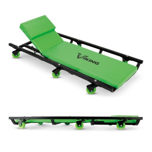 AFF Viking Mechanic's Creeper - Low Profile Fully Padded Design with Adjustable Head - Heavy Duty - style: 40" Adjustable Head