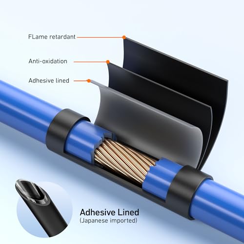 TKDMR 568 Pcs Heat Shrink Tubing - 4:1 Ratio,2.2" Length,Adhesive Lined, Marine Grade Shrink Wrap - Industrial Heat Shrink Tubing Kit - size: 2.2" Length