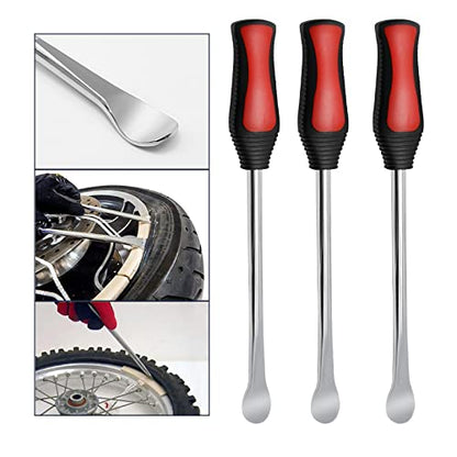 EATAKWARD 14.5 inch Leverage Tire Spoon Lever Iron Repair Tool Kit, Steel Tire Changing Removal Tool for Motorcycle Dirt Bike Lawn Mower Tire TR412 TR413